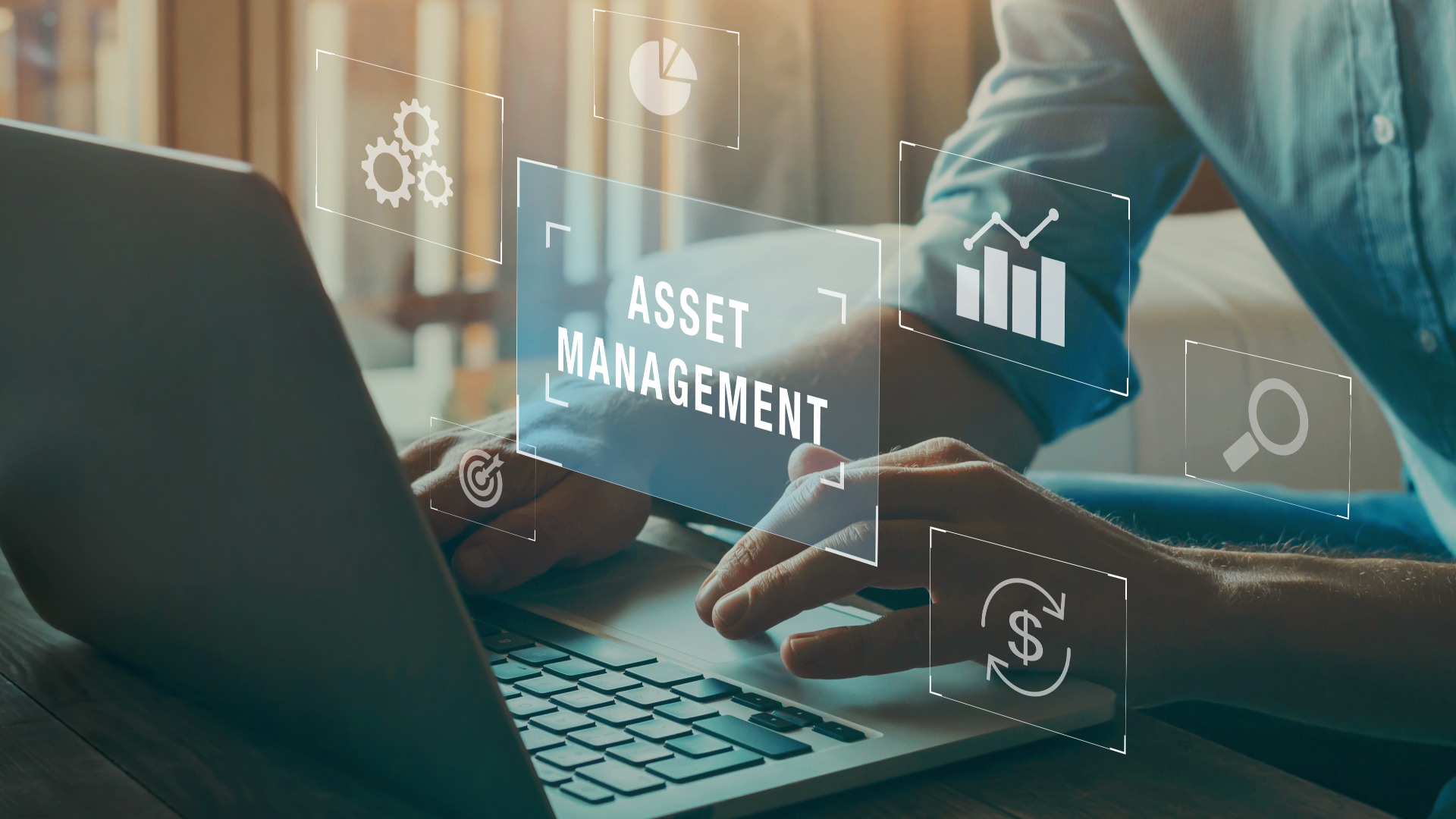 Asset management concept, Investment, Financial Property Digital assets